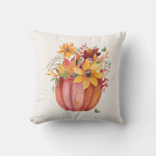 Cojín Decorativo Cae la Calabaza de la Harina de Boho de Otoño