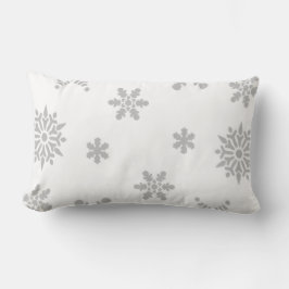 Cojín Decorativo Cae la nieve gris