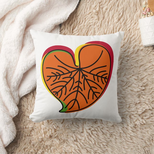 Cojín Decorativo Caer enamorada - Hoja de otoño (Manta)