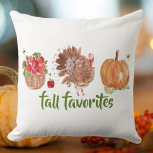 Cojín Decorativo Caer Favoritos manzanas Calabaza Turquía