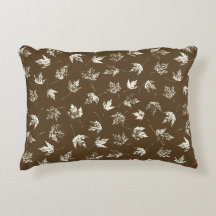 Caer hojas de arce sobre marrón - sin costuras.