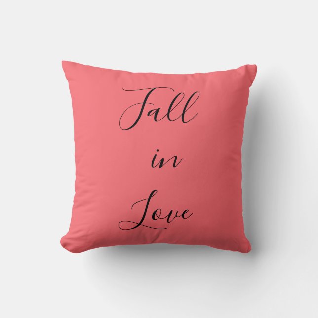 Cojín Decorativo Caer rosa (Anverso)