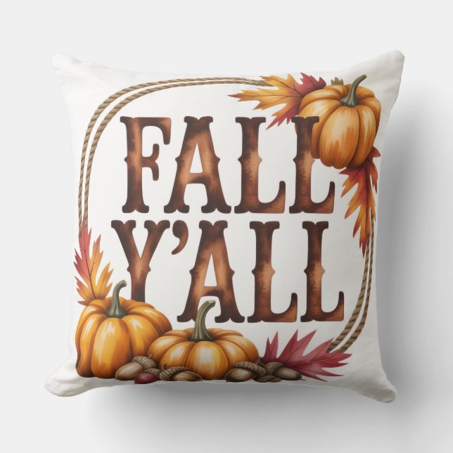 Cojín Decorativo Caes tú todos únicos otoño  (Anverso)