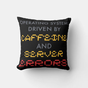 Cojín Decorativo Café divertido para programadores y errores del se