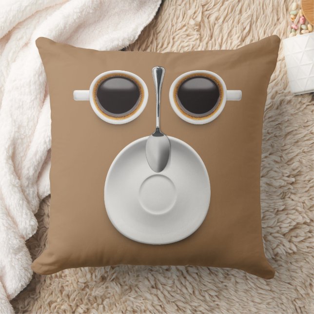 Cojín Decorativo Café en cama (Manta)