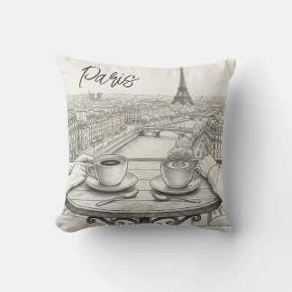 Cojín Decorativo Café en recuerdos de la ciudad de París...