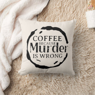Cojín Decorativo Café Porque El Asesinato Es Pilares Decorativos Eq