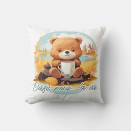 Cojín Decorativo Café pour la vie