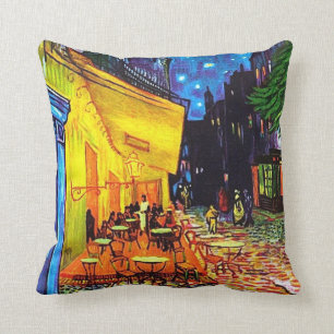 Cojín Decorativo Café Terrace En Pintado De Noche Vincent van Gogh
