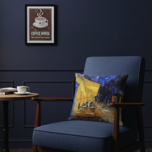 Cojín Decorativo Cafe Terrace Night France Vincent van Gogh