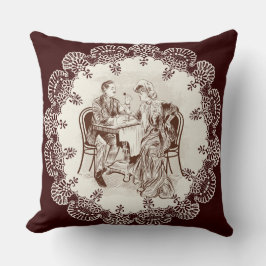 Cojín Decorativo café y amor