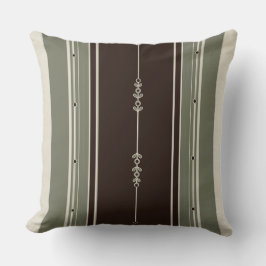 Cojín Decorativo Café y oliva