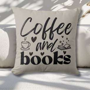 Cojín Decorativo Café y regalo para los amantes del libro