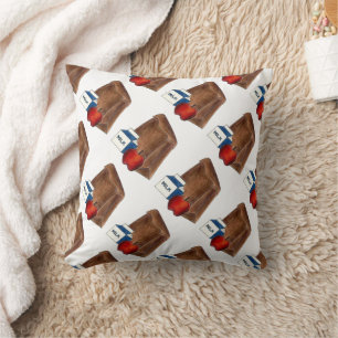 Cojín Decorativo Cafetería de regalo de profesor de almuerzo de la 