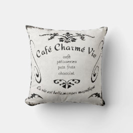 Cojín Decorativo Cafetería francesa Rótulo - Pillow