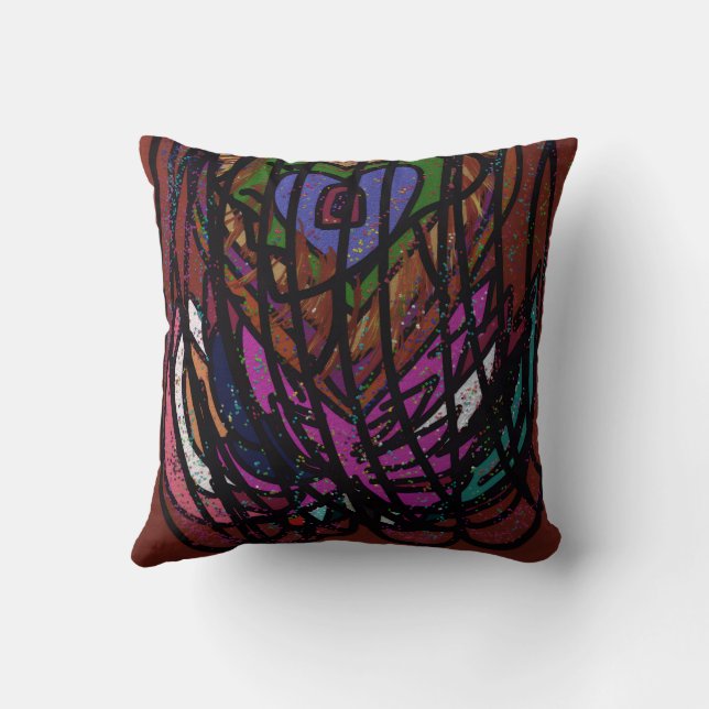 Cojín Decorativo Caged Heart Throw Pillow (Reverso )