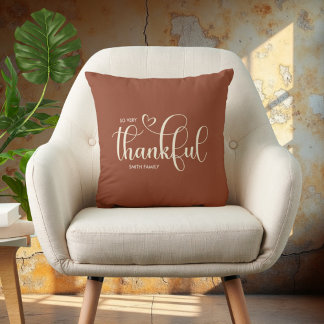 Cojín Decorativo Caída de Brown personalizada y agradecida