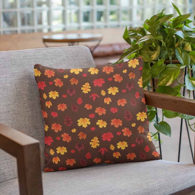 Cojín Decorativo Caída de las hojas de terracota (Subido por el creador)