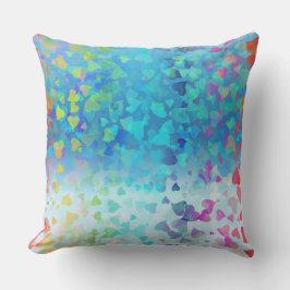 Cojín Decorativo Caída del Corazón Bebé Azul