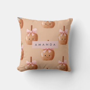 Cojín Decorativo Caída Personalizada Cosquilleo lindo Caramel Apple