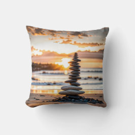 Cojín Decorativo Cairn de la playa de Seashore