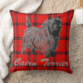 Cojín Decorativo Cairn Terrier en bandeja