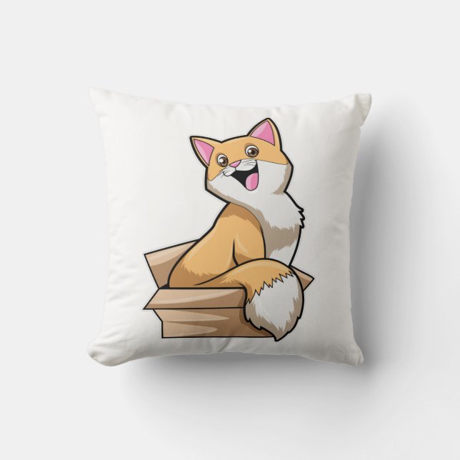 Cojín Decorativo Caja de gatos (Anverso)