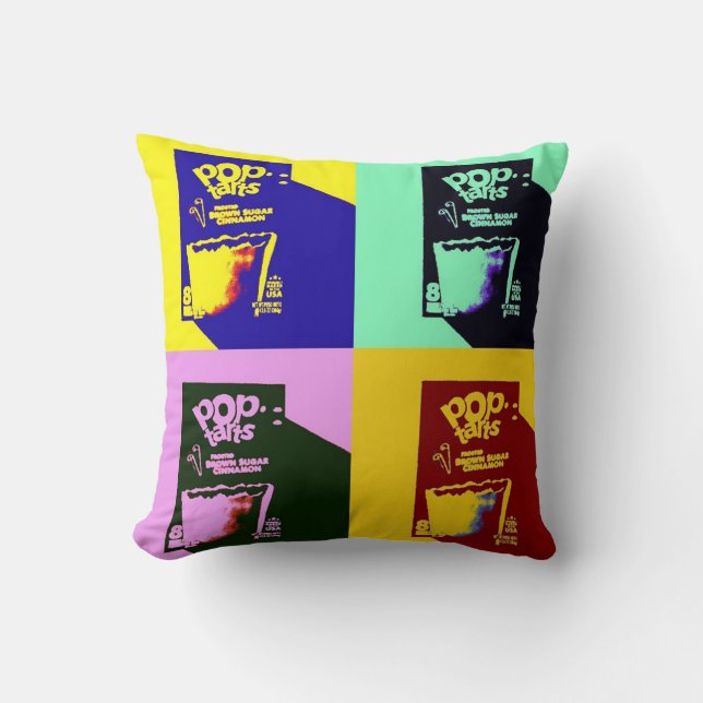 Cojín Decorativo Cajas de arte pop (Anverso)