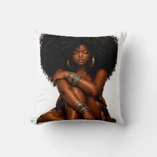 Cojín Decorativo Cajín Decorativo Elegante Mujer Afro