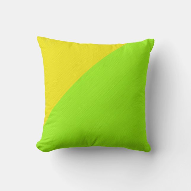 Cojín Decorativo Cal llana y fondo amarillo (Anverso)