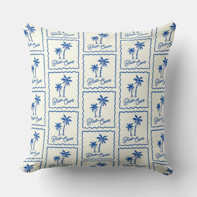 Cojín Decorativo Cala Azul (Anverso)