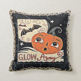Cojín Decorativo Calabaza bonita ausente del resplandor