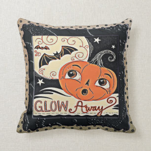 Cojín Decorativo Calabaza bonita ausente del resplandor