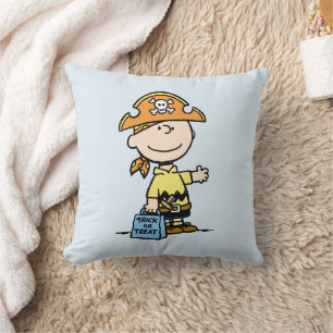 Cojín Decorativo Calabaza Charlie Brown Pirata Halloween