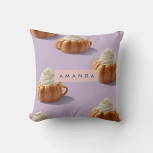 Cojín Decorativo Calabaza de calabaza de otoño personalizada