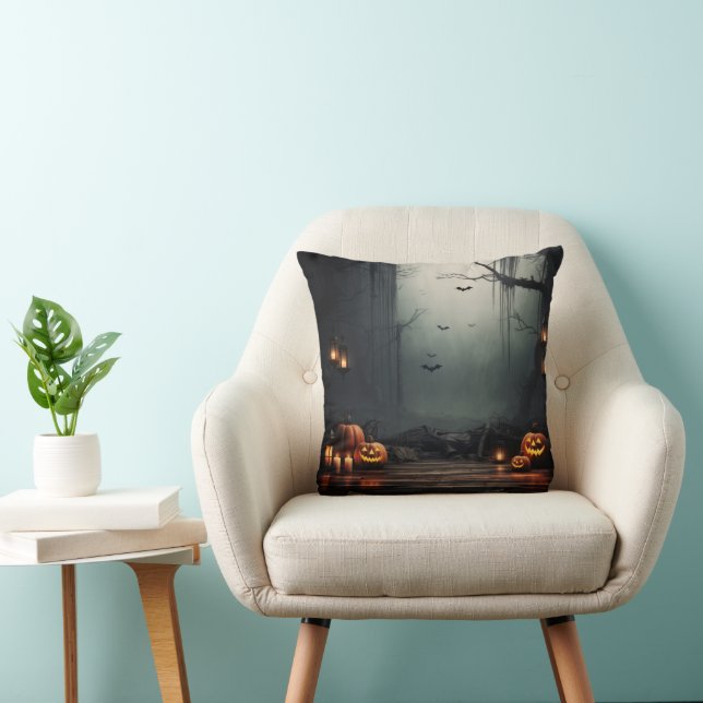 Cojín Decorativo Calabaza de calabaza decorativa de Halloween de ép (Silla)