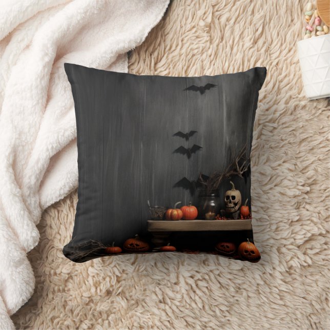 Cojín Decorativo Calabaza de calabaza decorativa de Halloween de ép (Manta)