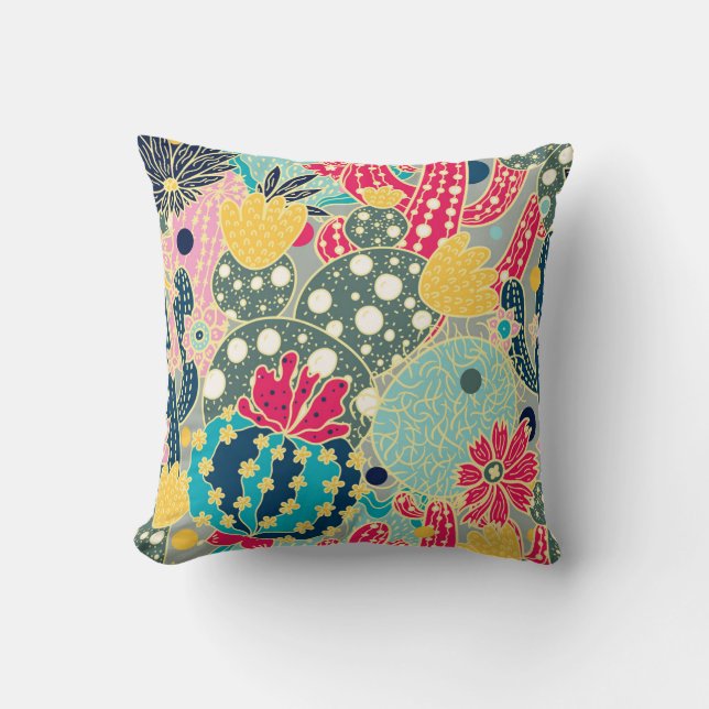 Cojín Decorativo Calabaza de color de agua vintage: Patrón de otoño (Anverso)