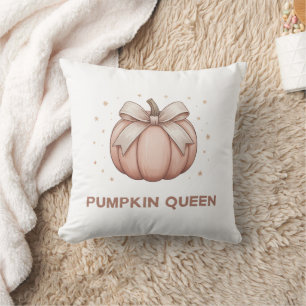 Cojín Decorativo Calabaza de Halloween con arco