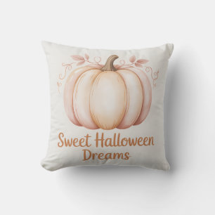 Cojín Decorativo Calabaza de Halloween Naranja Pastel moderno
