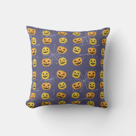 Cojín Decorativo Calabaza de Halloween - Patrón divertido