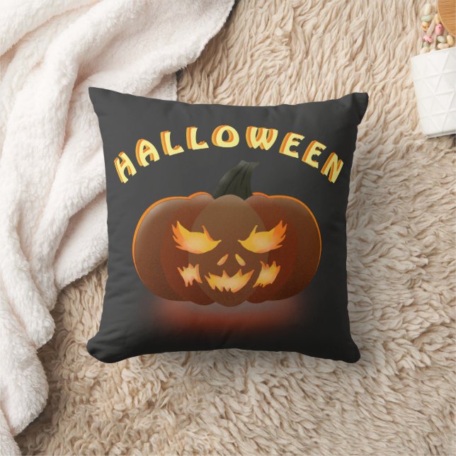 Cojín Decorativo Calabaza de Helloween (Manta)