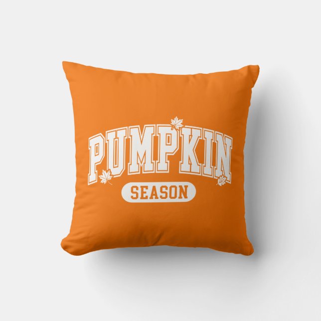 Cojín Decorativo Calabaza de Otoño  (Anverso)
