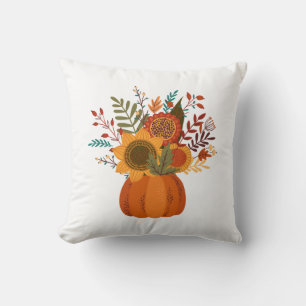 Cojín Decorativo Calabaza de Otoño Girasol Cae Decoración Hogar