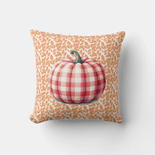 Cojín Decorativo Calabaza de platillo de chicharrón lindo hola otoñ