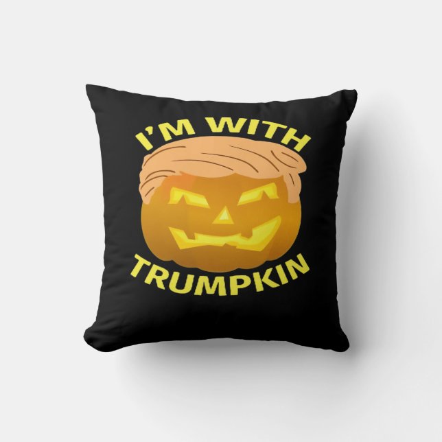 Cojín Decorativo Calabaza de Trumpkin Halloween (Anverso)