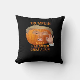 Cojín Decorativo Calabaza de Trumpkin vuelve a hacer grande a Hallo