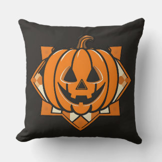 Cojín Decorativo Calabaza geométrica de Halloween