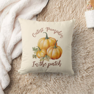 Cojín Decorativo Calabaza más fina en el parche