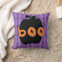 Calabaza Negro Púrpura Cuadros Patrón de Halloween
